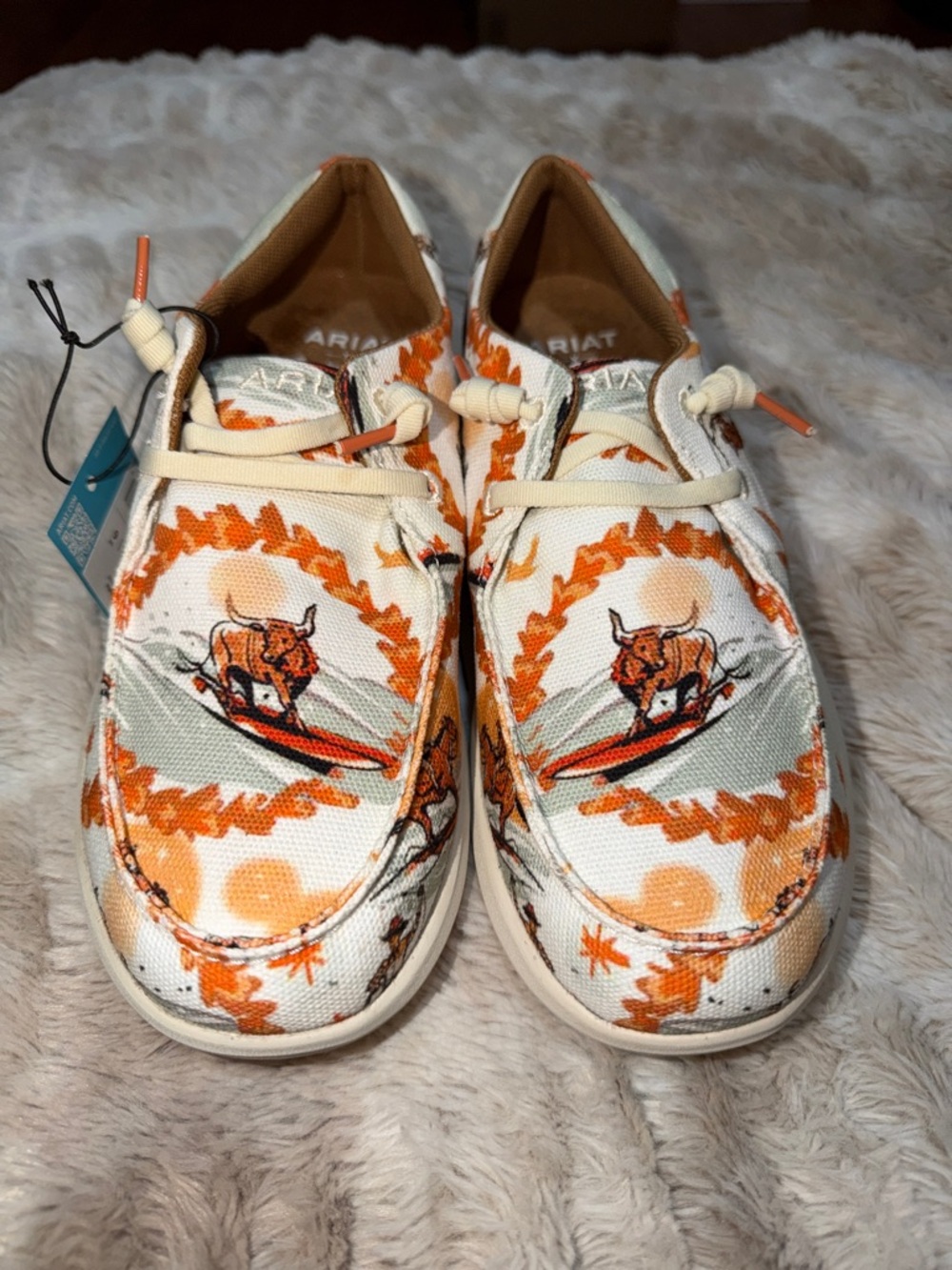 Ariat Hilo Western Aloha Surfing Longhorns